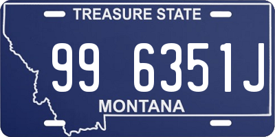 MT license plate 996351J