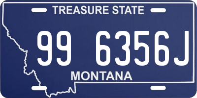 MT license plate 996356J