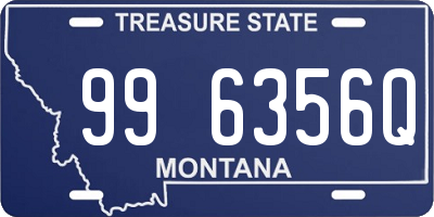 MT license plate 996356Q