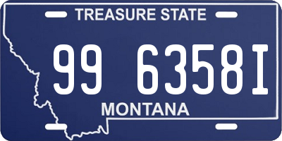 MT license plate 996358I