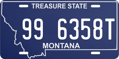 MT license plate 996358T