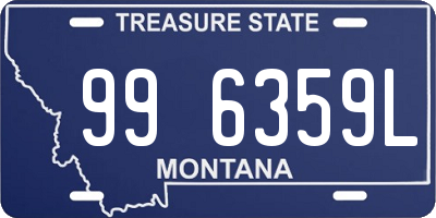 MT license plate 996359L