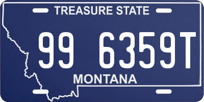 MT license plate 996359T