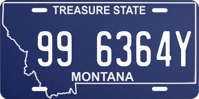 MT license plate 996364Y