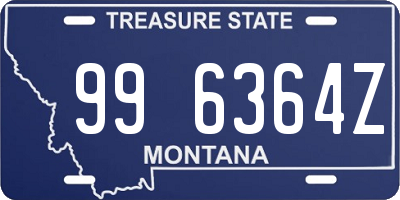 MT license plate 996364Z