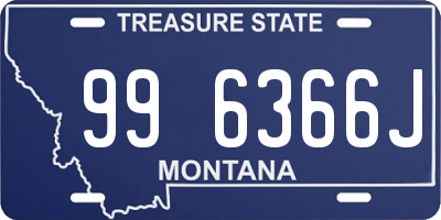 MT license plate 996366J