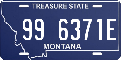 MT license plate 996371E