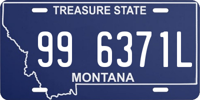 MT license plate 996371L