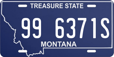 MT license plate 996371S