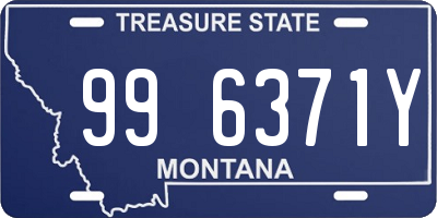 MT license plate 996371Y