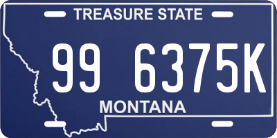 MT license plate 996375K