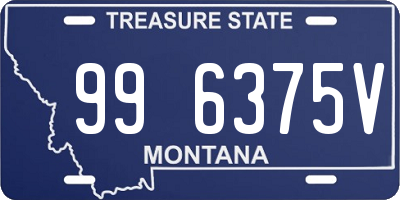 MT license plate 996375V