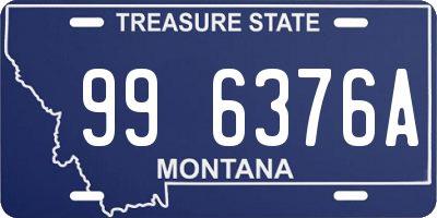 MT license plate 996376A