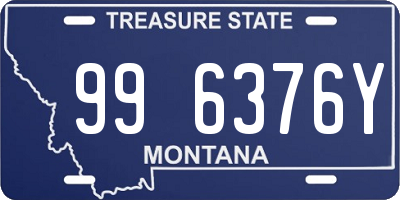 MT license plate 996376Y