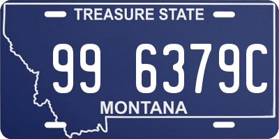 MT license plate 996379C