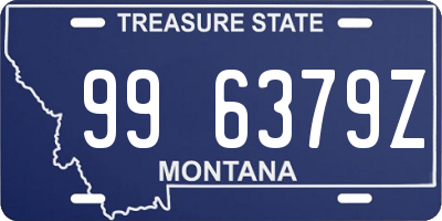 MT license plate 996379Z