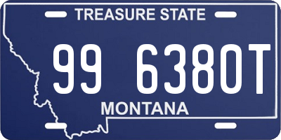 MT license plate 996380T