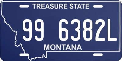 MT license plate 996382L