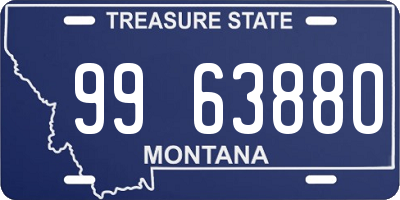 MT license plate 996388O