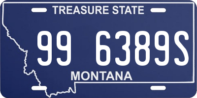 MT license plate 996389S