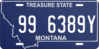 MT license plate 996389Y