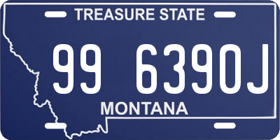 MT license plate 996390J