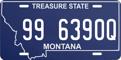 MT license plate 996390Q