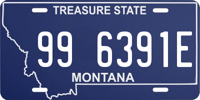 MT license plate 996391E