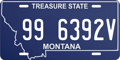 MT license plate 996392V