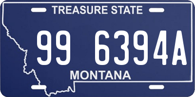 MT license plate 996394A