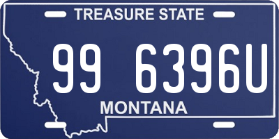 MT license plate 996396U