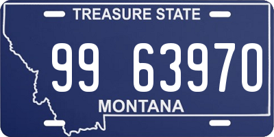 MT license plate 996397O