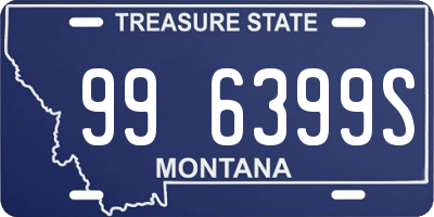 MT license plate 996399S