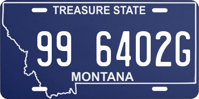 MT license plate 996402G