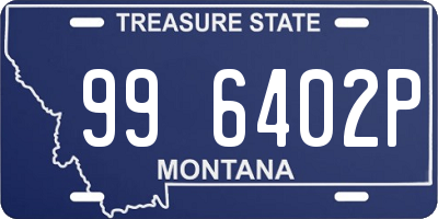 MT license plate 996402P