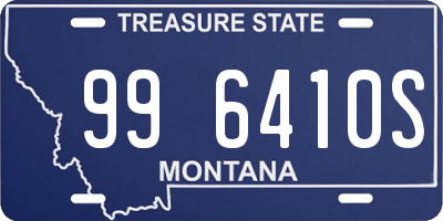 MT license plate 996410S