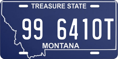 MT license plate 996410T