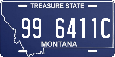 MT license plate 996411C