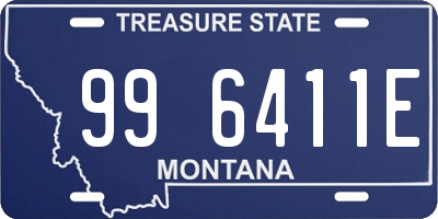 MT license plate 996411E