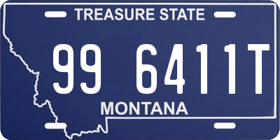 MT license plate 996411T