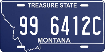 MT license plate 996412C