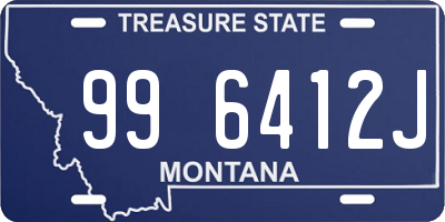 MT license plate 996412J