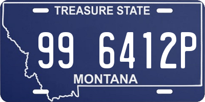 MT license plate 996412P