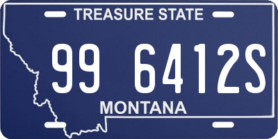 MT license plate 996412S