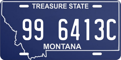 MT license plate 996413C