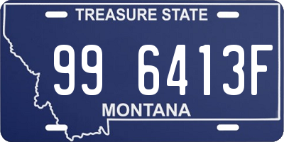 MT license plate 996413F