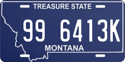 MT license plate 996413K