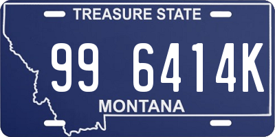 MT license plate 996414K