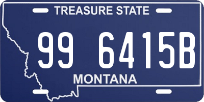 MT license plate 996415B