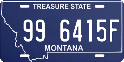 MT license plate 996415F